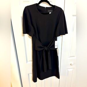 Tie Front Donna Morgan Black Dress